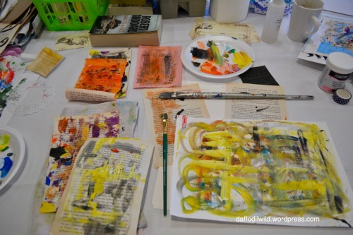 mixed media collage workshop