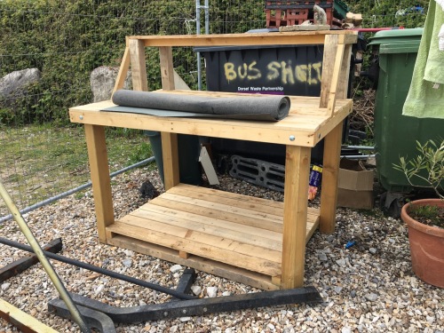 workbench from old pallets